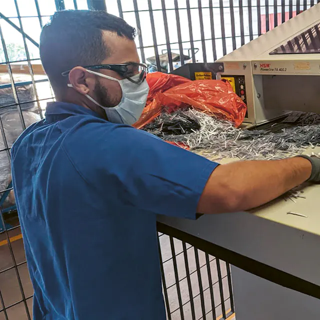 The waste stemming from blister packaging production is...