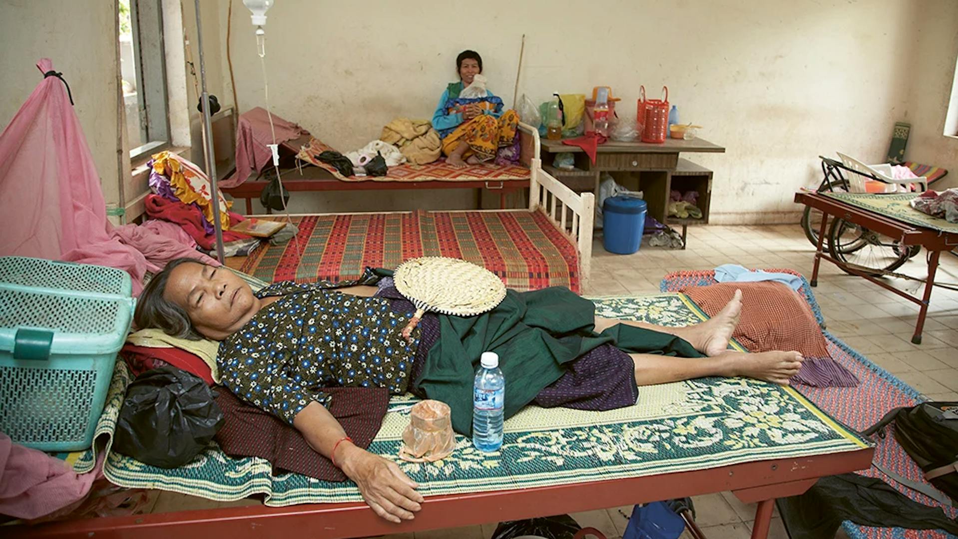 Patients in a local hospital in Cambodia.