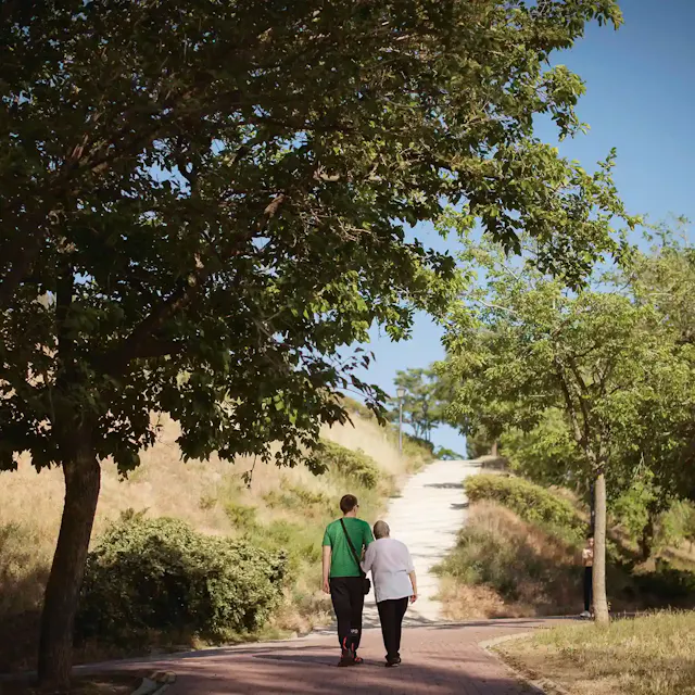 Taking long walks in nature...