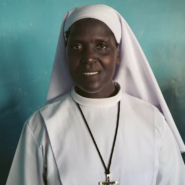 Sister Agatha, from Nazareth leprosy center.
