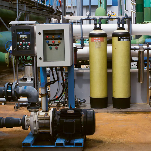 Helping to make the most efficient use of water in Singapore: The new wastewater segregation system with a reverse osmosis unit allows water to be purified to a high level.