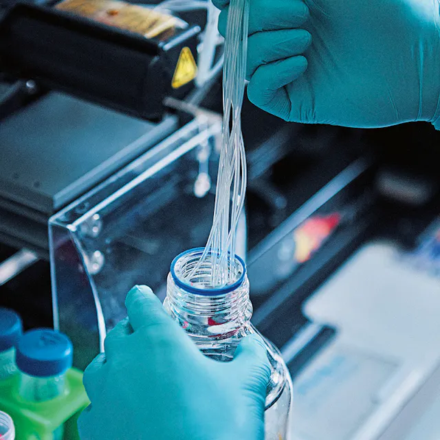 Organoid samples grown in culture need to be stabilized by the addition of certain chemicals before analysis.