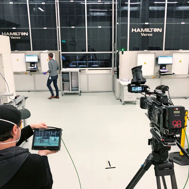 Filming of an explanatory video for the Wonders of Medicine exhibition.