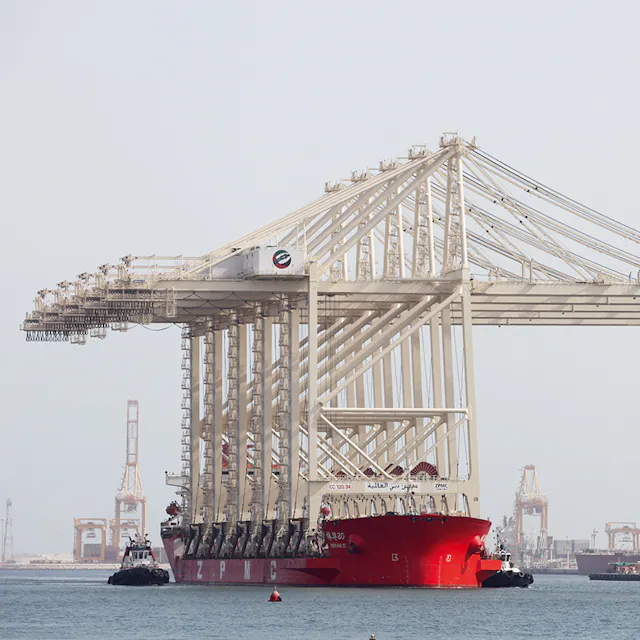 Port of Jebel Ali in Dubai.