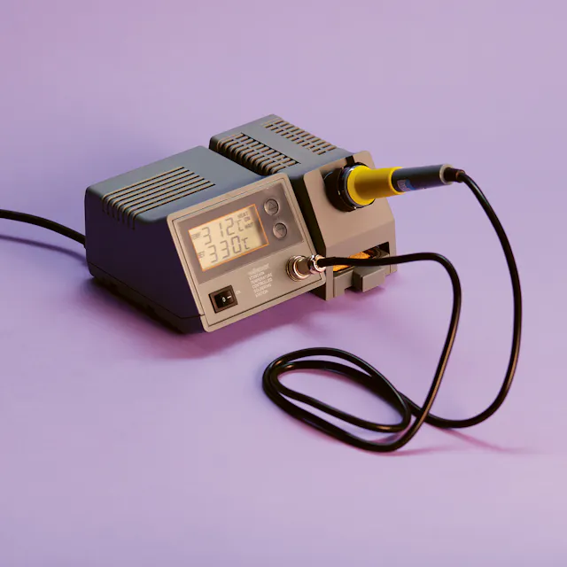 The soldering iron is readily used to build impromptu objects.