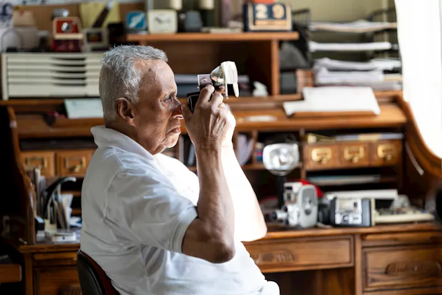 Van also enjoys taking photographs and listening to his collection of old records.
