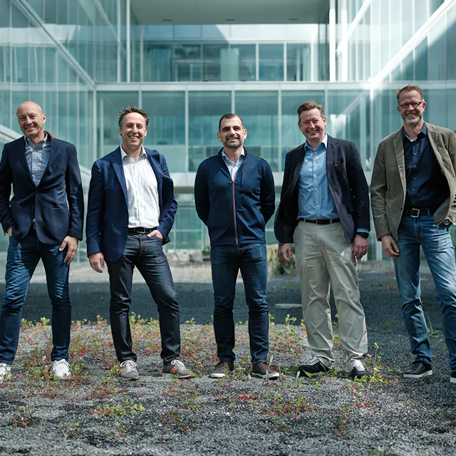 Pascal Bouquet, Gabriel Eichler, Sam Khalil, Christian Diehl und Achim Plueckebaum.