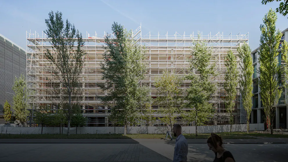 Das Gebäude 310 auf dem Novartis Campus wird derzeit umgebaut. Es soll in Zukunft das neue Zuhause des FMI sein. Der Umzug ist für 2023 geplant.