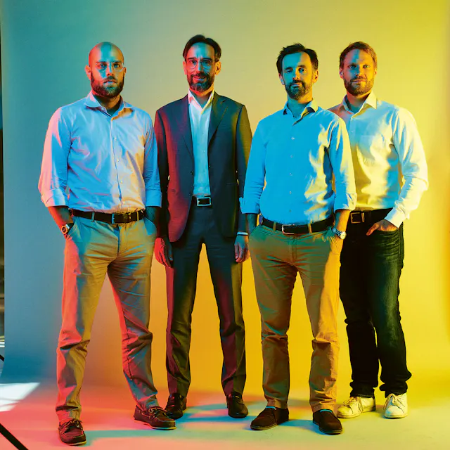 Franco Davide, Director Strategy and Operation; Luca Finelli, Head of DSAI Insights Strategy and Design; Robert McGregor, Global Program Director; Gernot Weber, Global Program Director.