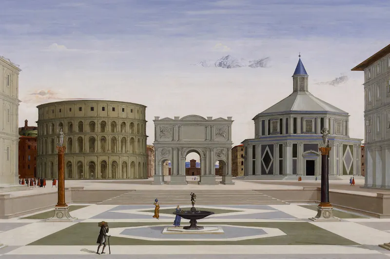 The Ideal City by a florentine painter.