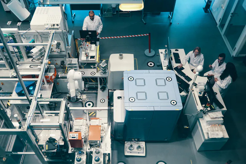 Scan-Station für Organoide, von oben gesehen