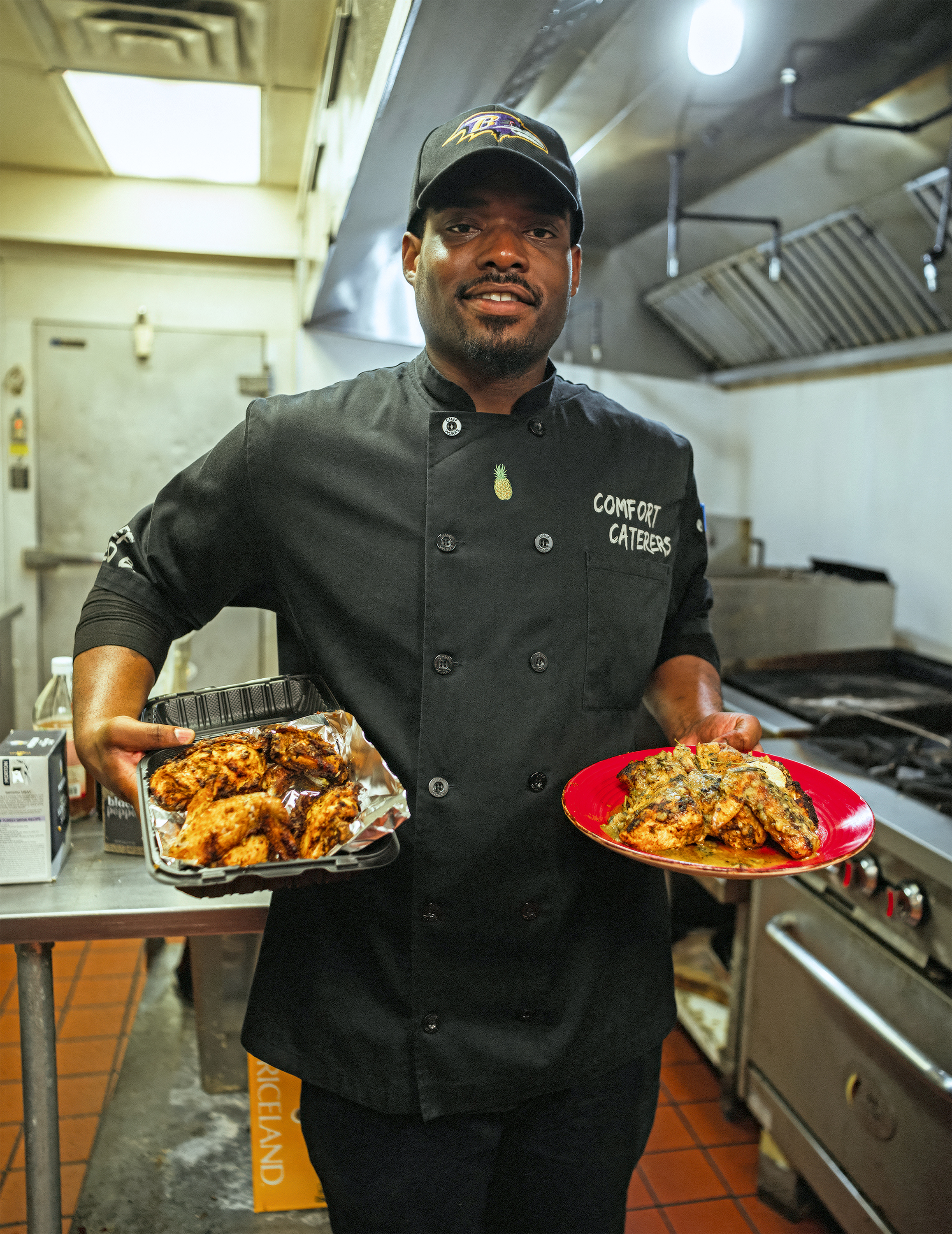 Chef Jared Banks, owner of the local company Comfort Caterers.