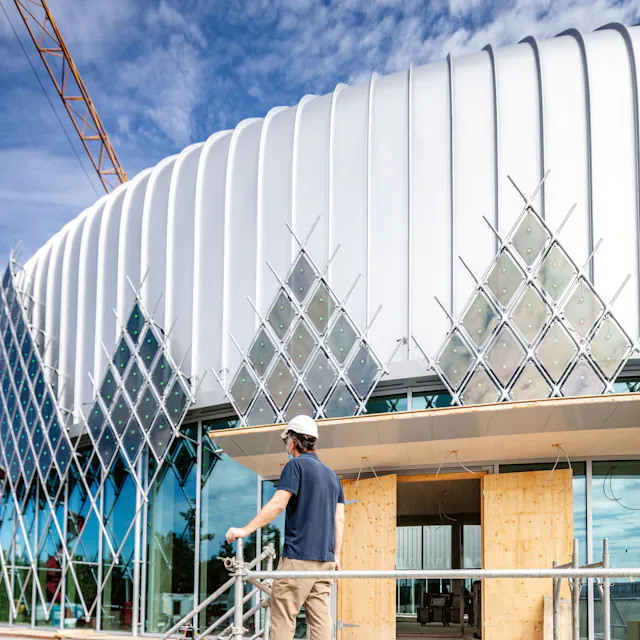 Piece by piece, the roof is getting its multimedia façade.