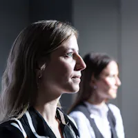 Portrait of Rachel Stewart and Maria Giovanna Vianello.