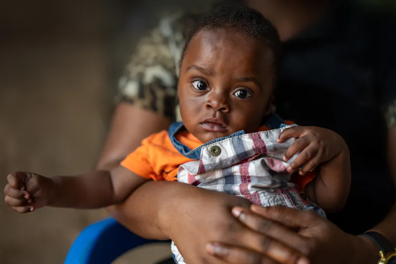Eight-month-old boy named Wonder.