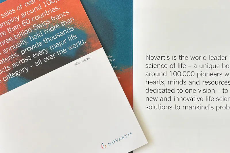 Imagebroschüre der Novartis