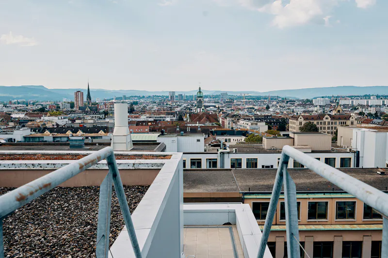 View over Basel from the Institute of Molecular and Clinical Ophthalmology Basel (IOB)