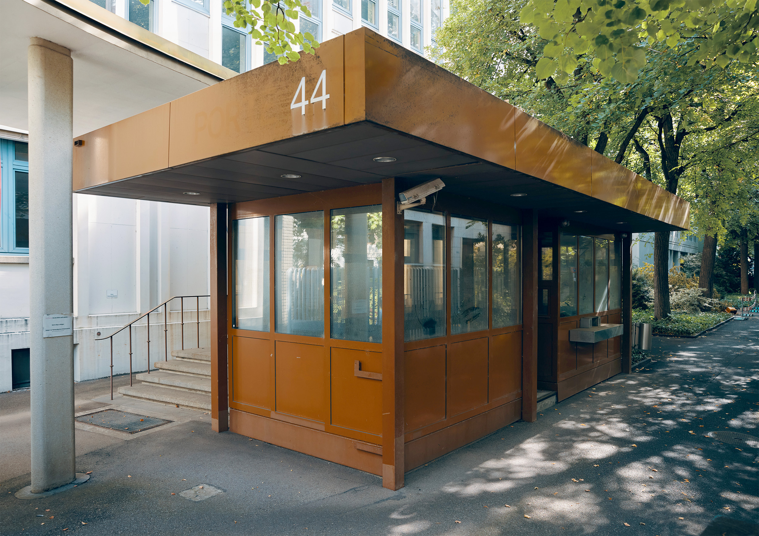 Old gate at the Institute of Molecular and Clinical Ophthalmology Basel (IOB).