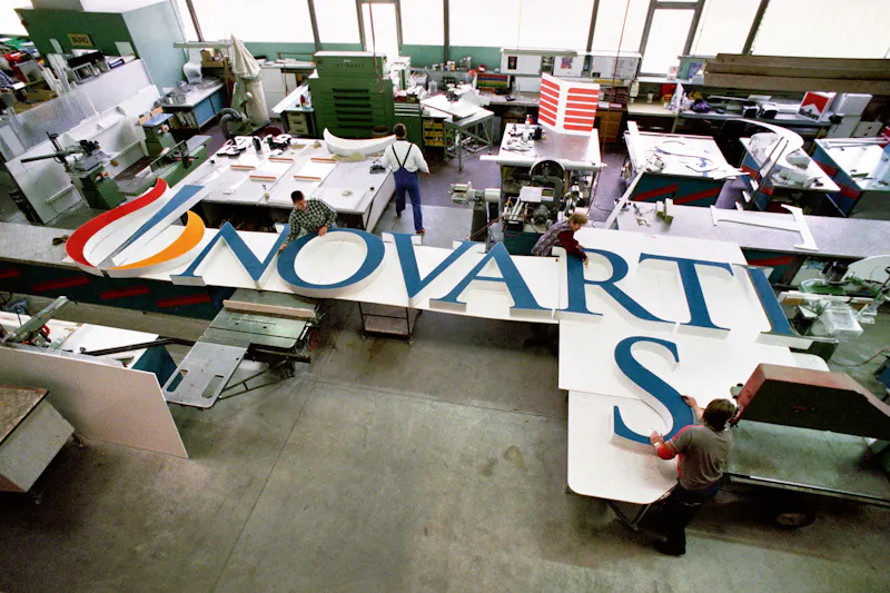 Novartis Logo in the making.