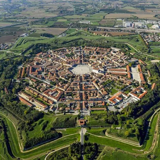 Plans and reality come together. Palmanova, inspired by...