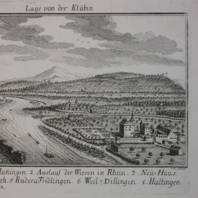 Emmanuel Buechel - Lage  Kluebin von 1751.