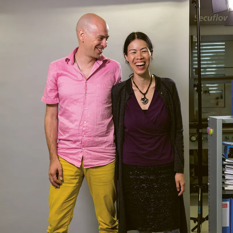 Roman Schmied and Vanessa Leung.