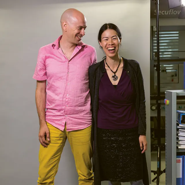 Roman Schmied and Vanessa Leung.