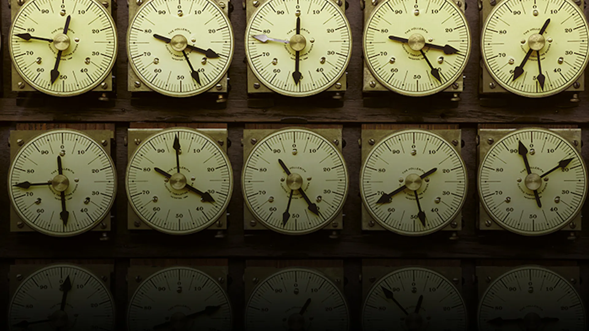 The picture shows a detail of the Hollerith Electric Tabulating System.