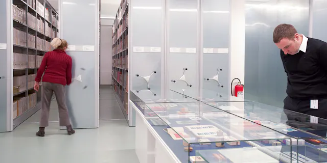 The company archive on the Novartis Campus in Basel.