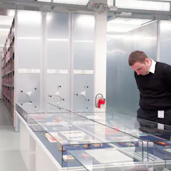 The company archive on the Novartis Campus in Basel.