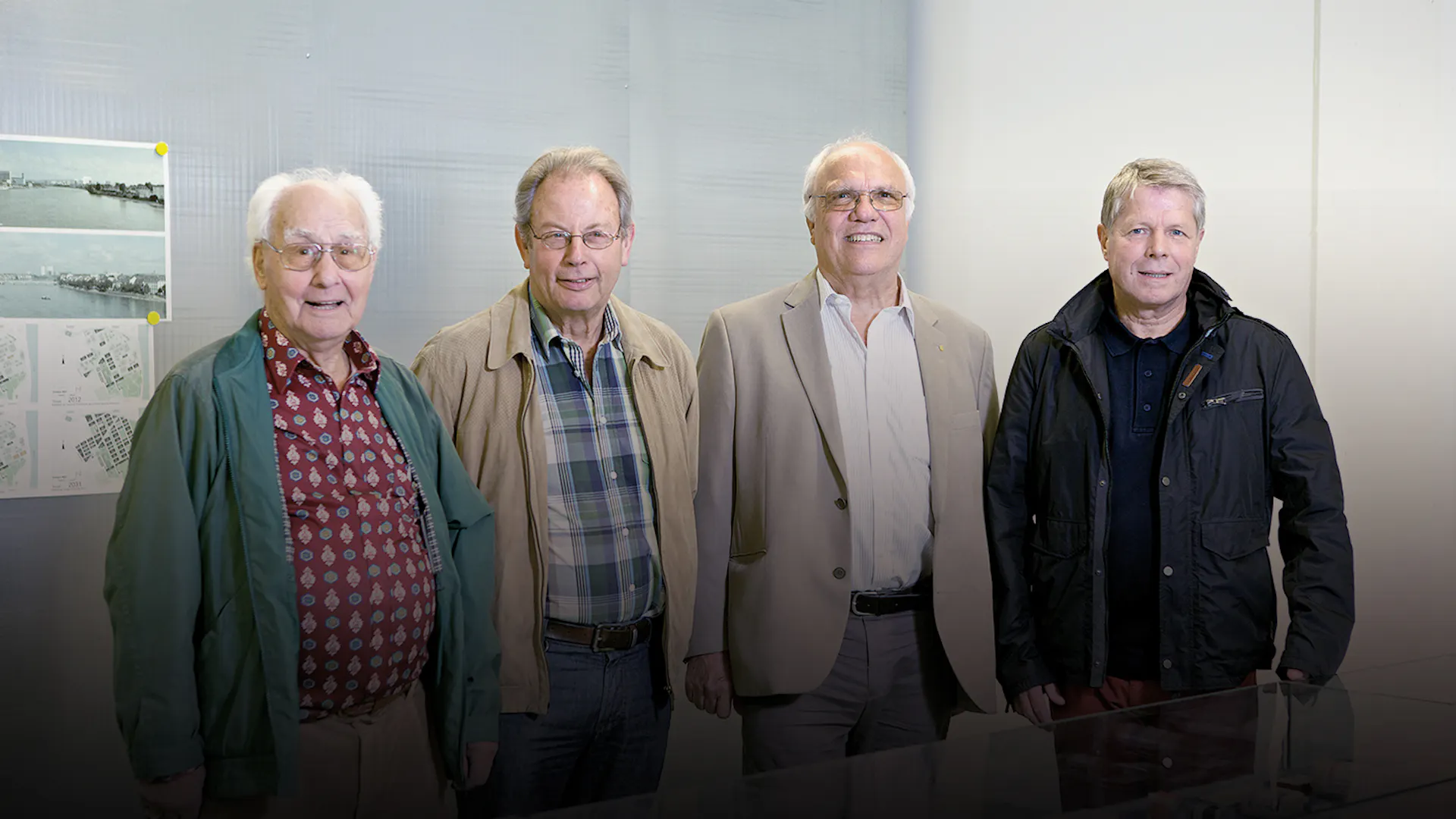 Fritz Kaehr, Peter Schad, Walter Mebert and Manfred Stahel