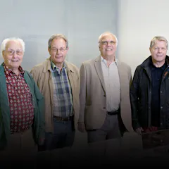 Fritz Kaehr, Peter Schad, Walter Mebert and Manfred Stahel