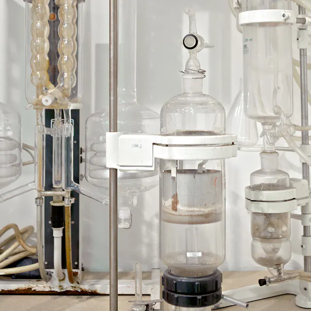 Distillation apparatus; made by Büchi AG.