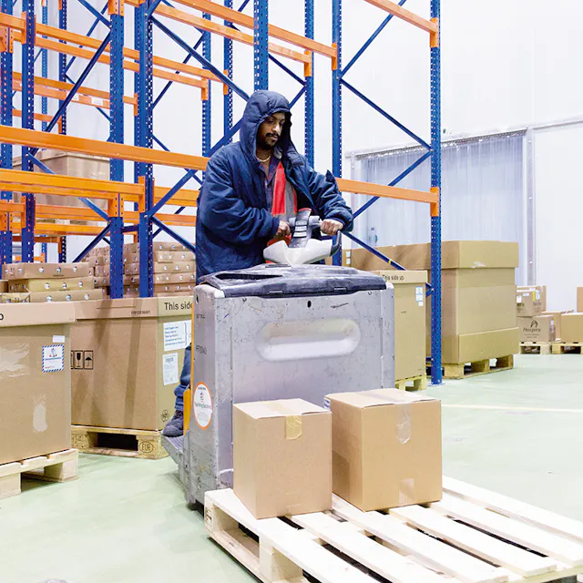 Cold chain - For all Novartis drug transports worldwide, temperature is measured to secure quality. The control system starts at the production site and is concluded at the final delivery point. Among the tools used for measurement are laser devices and so-called data loggers. Every shipment holds such a data logger that electronically registers the complete temperature course during transport. The data is being evaluated and controlled  via a computer at every transfer point.