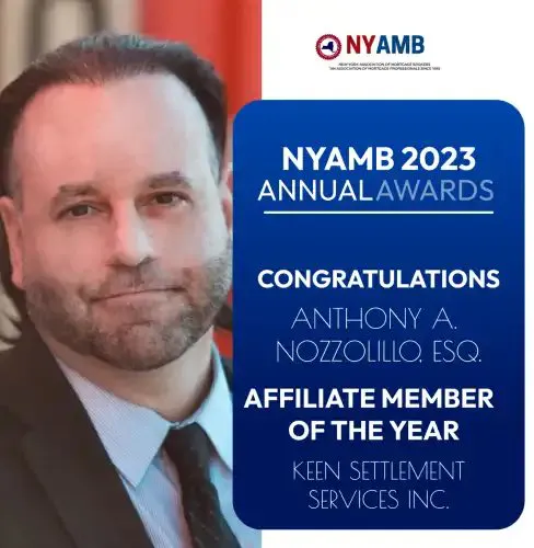 NYAMB 2023 Affiliate of the Year Award Anthony A. Nozzolillo, Esq.