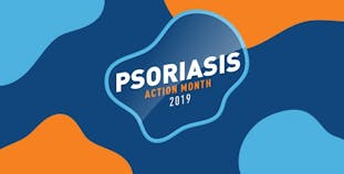 Psoriasis Action Month 2019 graphic. 