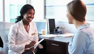 An image from the Communicating with Patients video.