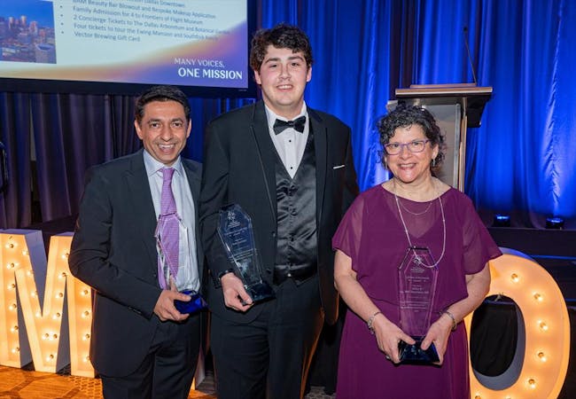 Nehal Mehta, Abby Van Voorhees, Sam Lichten at the 2023 Commit to Cure Gala: Many Voices, One Mission