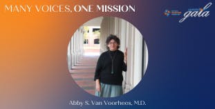 2023 Commit to Cure Gala: Many Voices, One Mission. Honoree Abby S. Van Voorhees, M.D.