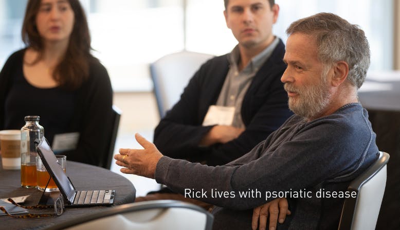 Rick lives with psoriatic disease.