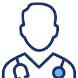 Icon illustration of a doctor.