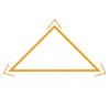 Icon of triangles representing systemic inflammation.