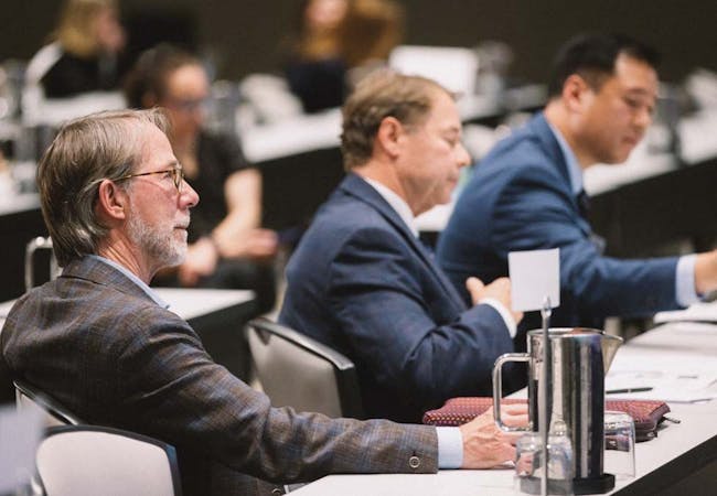 Dr. Philip Mease attends a conference held by NPF.