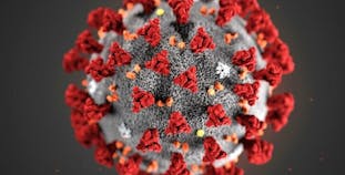 Image of coronavirus molecule.