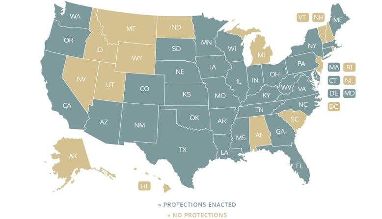 Step therapy protections by state from steptherapy.com