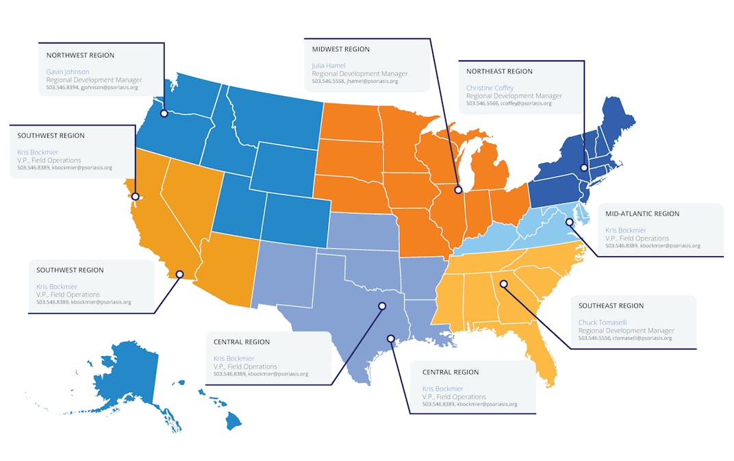 Team NPF Regional Map