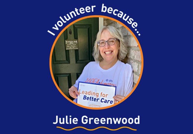 I Volunteer Because... Julie Greenwood
