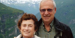 Robert and Susan Shoenberg share a photo of them on vacation in the mountains.