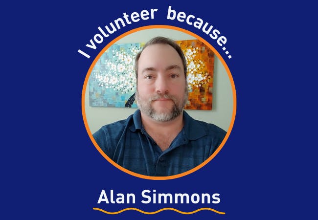 I volunteer because . . . Alan Simmons