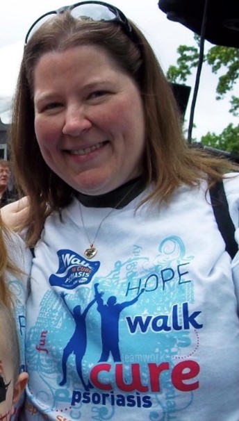 Kathleen Browning at a Walk to Cure Psoriasis event